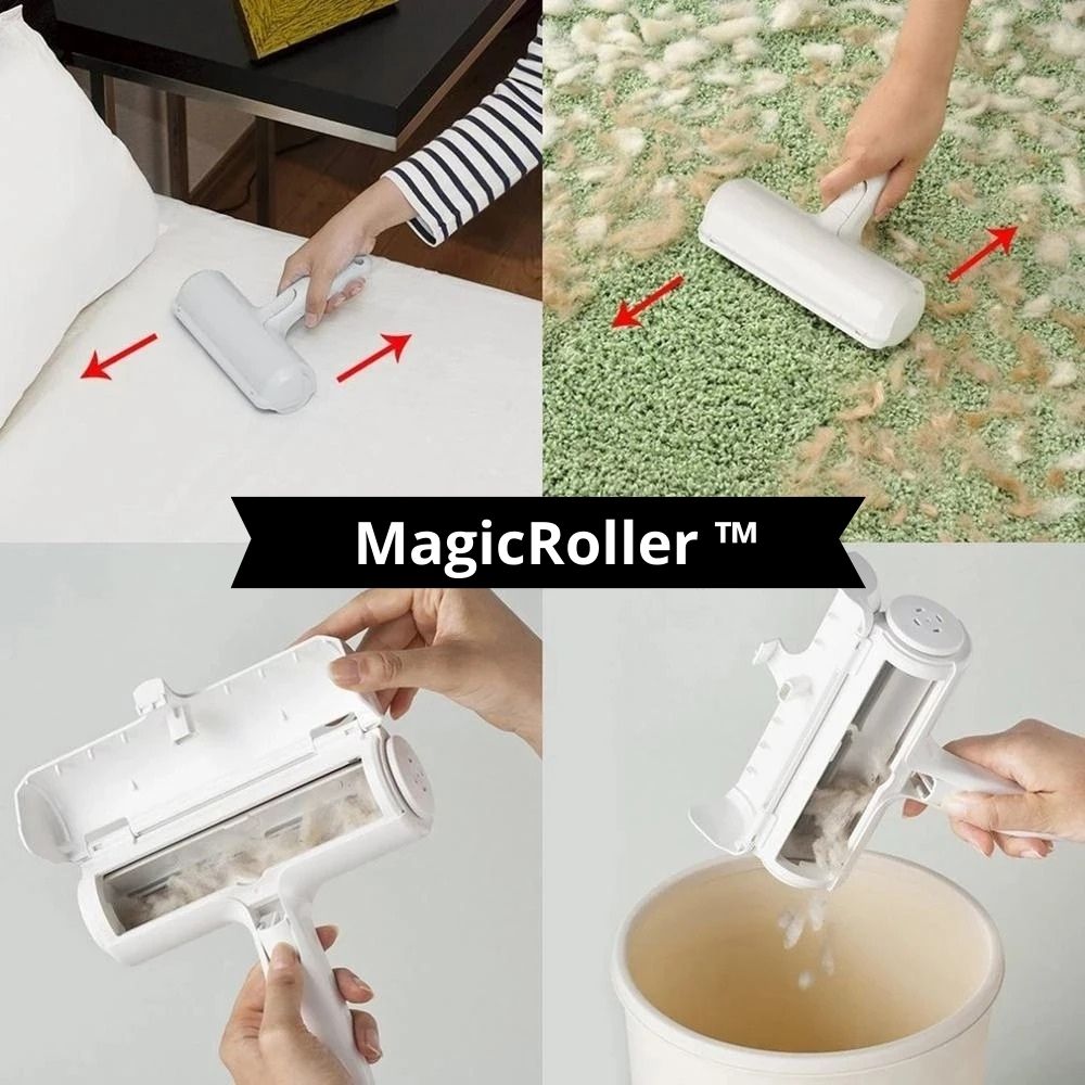 MagicRoller™ | Brosse à peluches réutilisable et auto-nettoyante - La Minou Shop